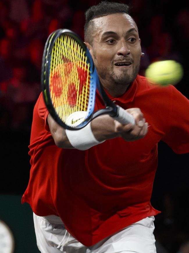 Nick Kyrgios didn’t like Casper Ruud’s comments. Pic: AP