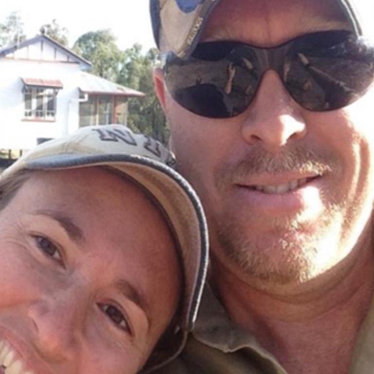 Married couple Stacey and Gareth Train at their home at Wieambilla.