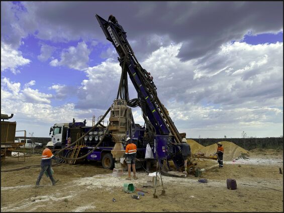 Drilling has begun at Nimy’s Block 3 gallium prospect. Pic: Nimy