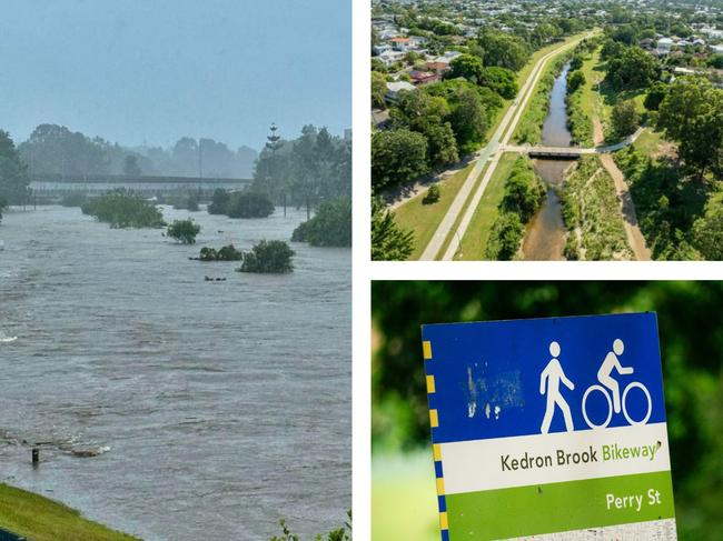 Council has begun a 20-year masterplan to improve flood resilience and upgrade public open space along Kedron Brook.