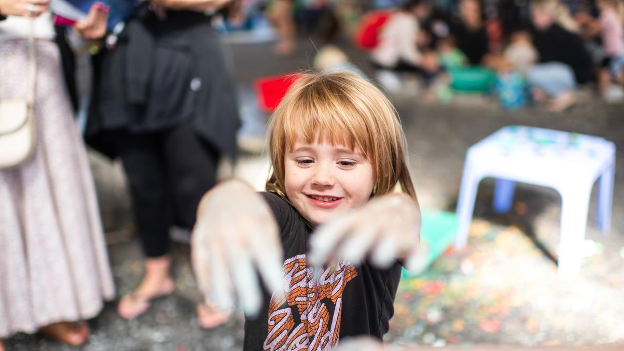 Children had at absolute blast at Messy Play Nambour on Wednesday. Photo: Joseph Byford Photography