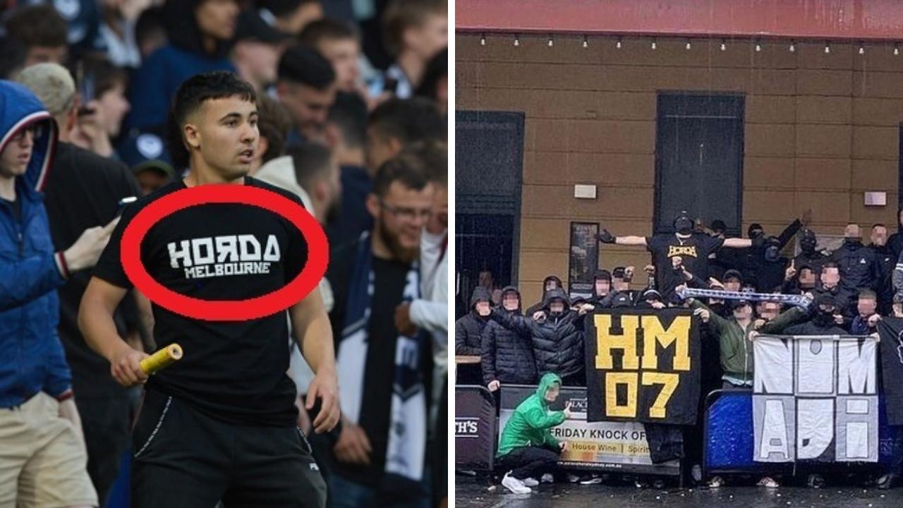 Police have released pictures of men they wish to speak to and an Instagram photo capturing a group of men with a Horda sign.