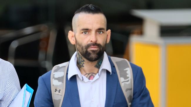 Former Married At First Sight star Craig Michael Keller arrives the Brisbane Supreme Court. Picture: NewsWire/Tertius Pickard