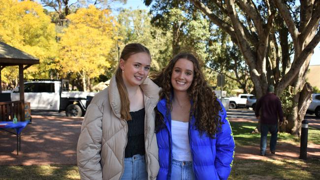 Millie Lockwood and Eadi Bunton at Grammar Downlands Day, Saturday, August 19, 2023. Picture: Peta McEachern