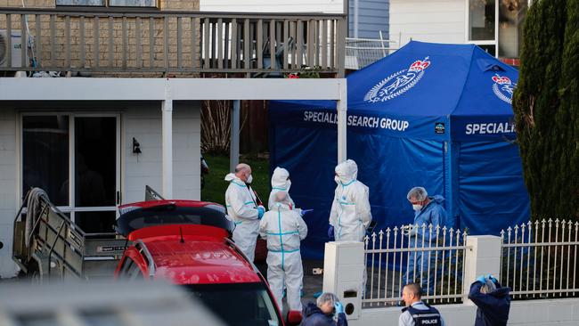 The bodies were found inside suitcases by an unsuspecting family who purchased items from an abandoned storage unit. Picture: Dean Purcell/NZ Herald.