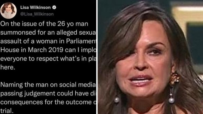 And old tweet has revealed Lisa Wilkinson was aware of the danger in mentioning Brittany Higgins’ trial publicly on the weekend, a speech that has now landed her in serious hot water.