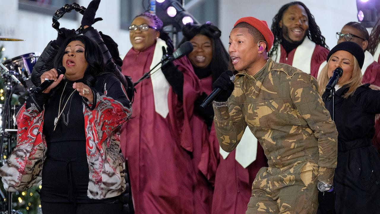 Kim Burrell and Pharrell Williams perform onstage in 2016. Picture: D Dipasupil/Getty Images for CITI