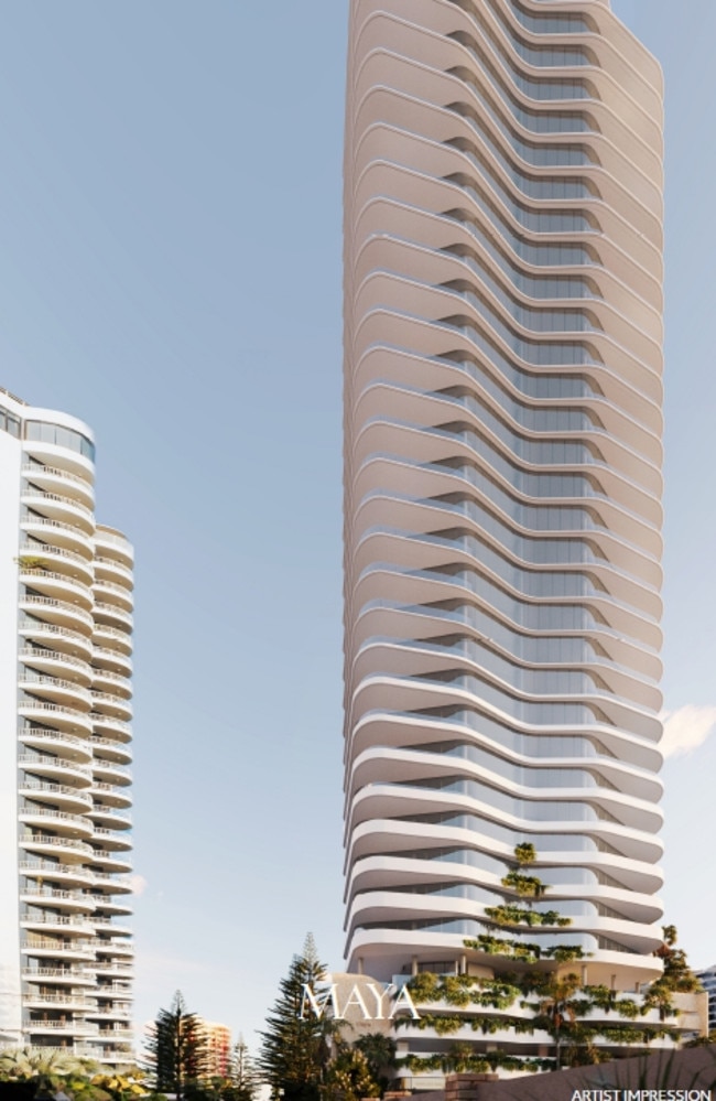 Artist impression of Maya tower in Surfers Paradise