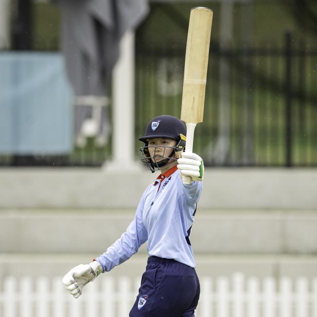 Elsa Hunter celebrating her half century. Picture: Brody Grogan