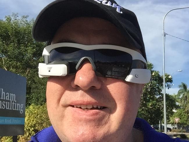 Chris Griffith tries out Recon Jet smart eyewear.