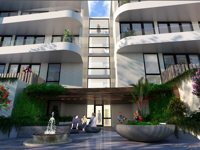 Concept image of the apartment entrance. Picture: Supplied