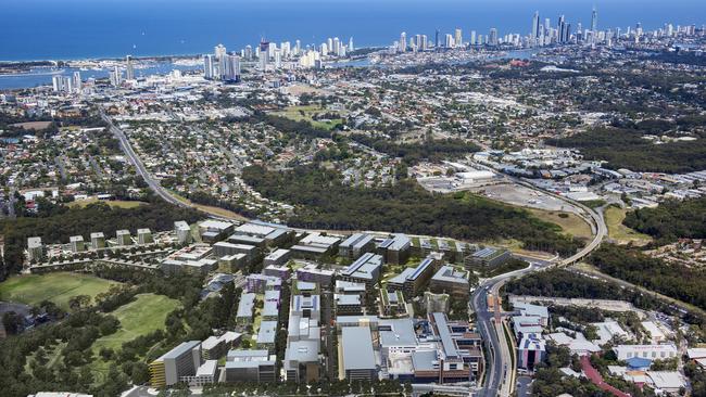 Flashback 2016: Artist impression of the Gold Coast Health and Knowledge precinct masterplan. Supplied by State Government.