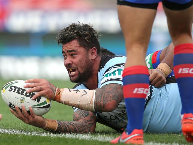 Andrew Fifita is set to star for the Sharks in Saturday night’s fight for the minor premiership against the Storm.