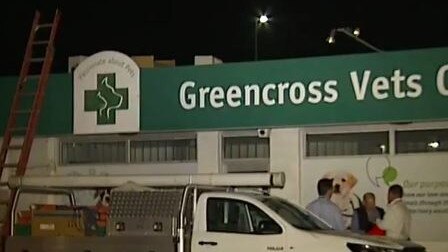 A man died while working on the roof of this Capalaba veterinary clinic. Picture: Today Show