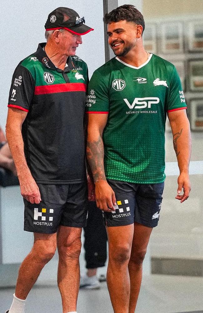 South Sydney coach Wayne Bennett has admitted to fears surrounding the pressure faced by stars like Latrell Mitchell. Picture: Instagram