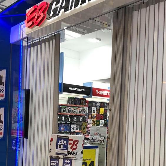 Only eight people area allowed inside EB Games at a time.