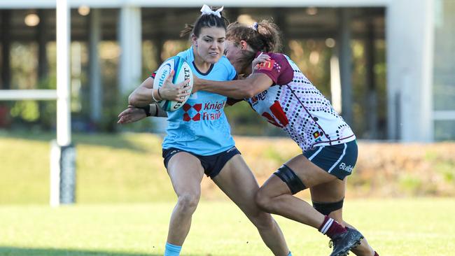 Margot Vella in action for the Waratahs. She is now with an NRLW club