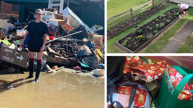 Sally Davison assisted flood affected areas after the February floods