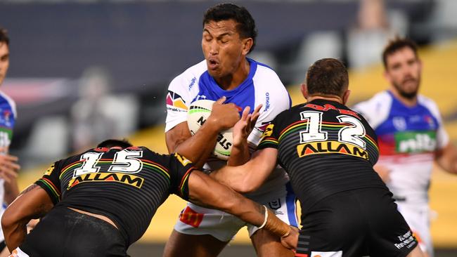 Jacob Saifiti is Newcastle’s Player of the Year. Picture: AAP Image/Dean Lewins