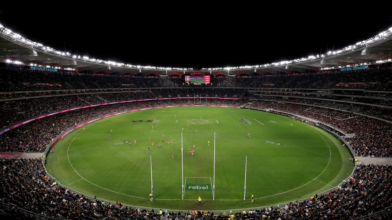 A full house attended the Dreamtime in the West clash between Richmond and Essendon in June. Picture: Paul Kane/Getty Images