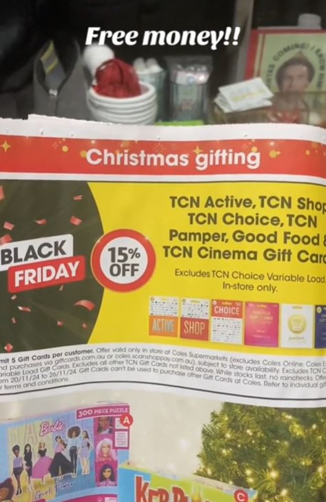 Customers have been stunned by a discount at Coles. Picture: TikTok/@taylor_lovinglife