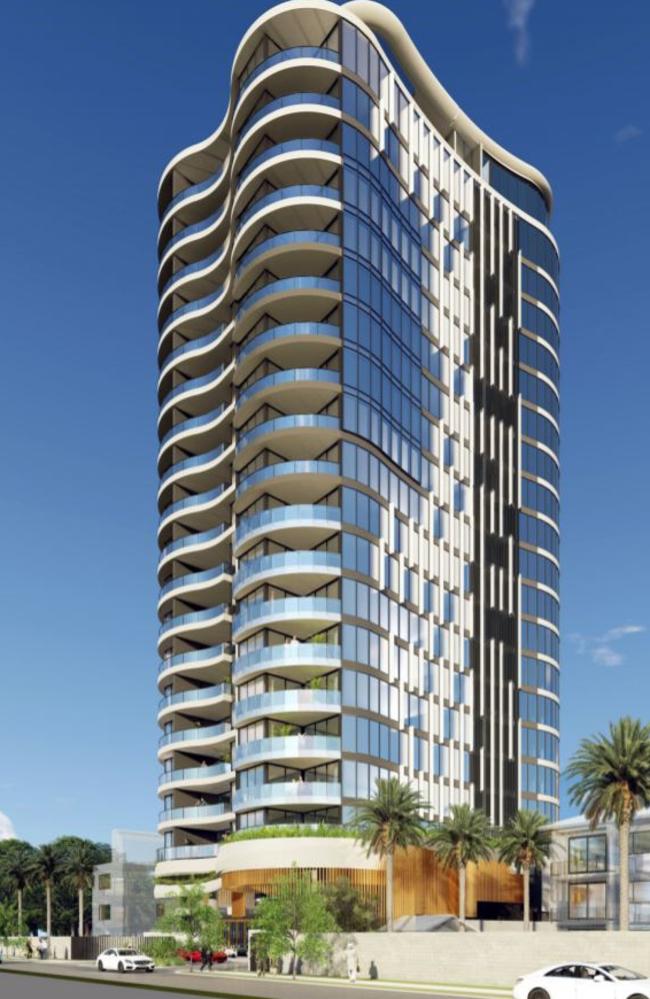 Artist impression of the 21-storey tower.