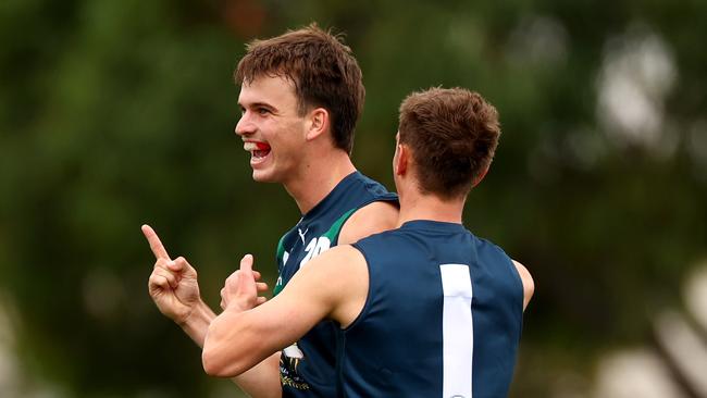 Lions Academy star Daniel Annable is expected to be a first round selection in the 2025 AFL Draft. Picture: Josh Chadwick/AFL Photos/via Getty Images.