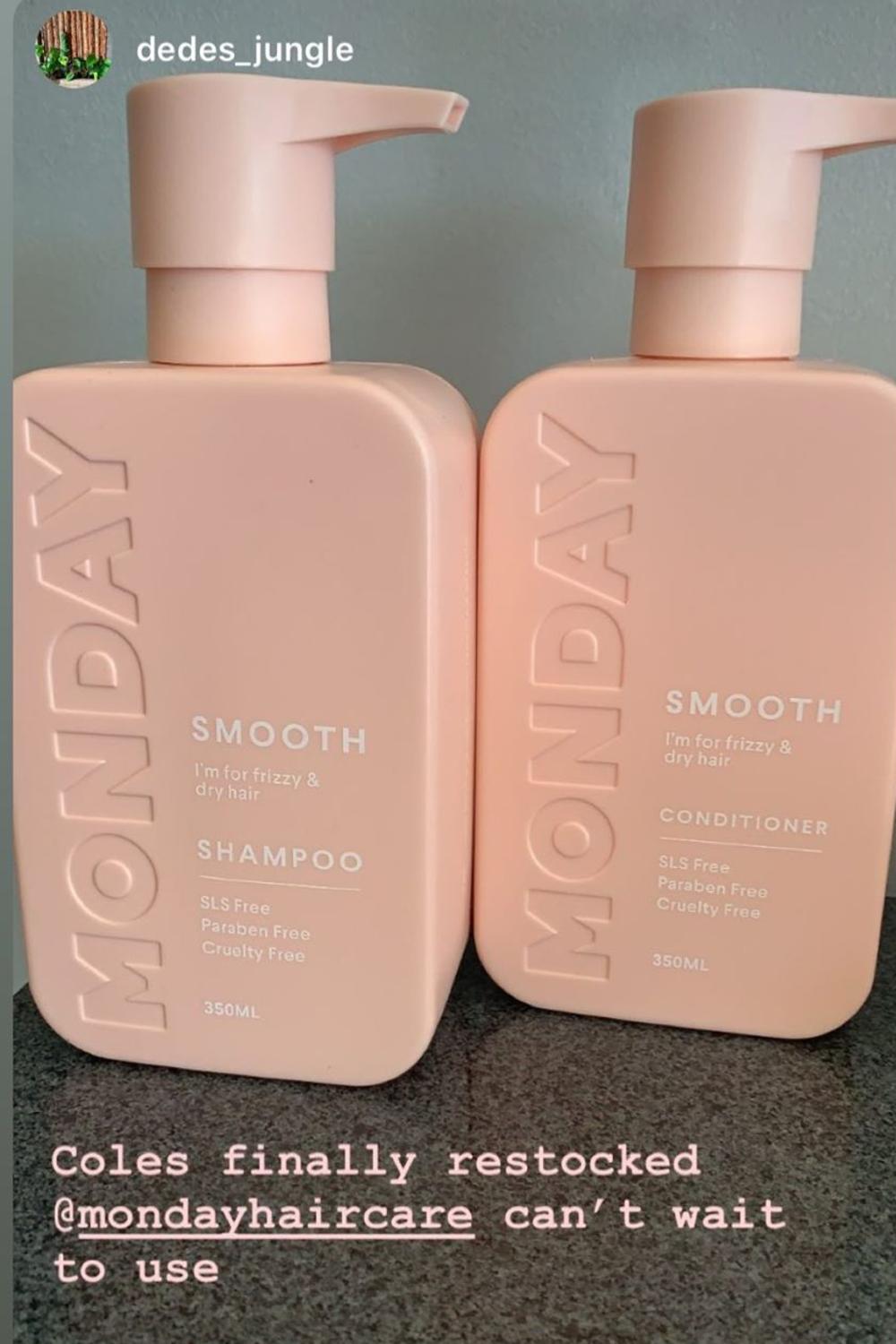 There’s been a lot of chatter on social media about the new brand. Picture: Instagram/Monday Haircare
