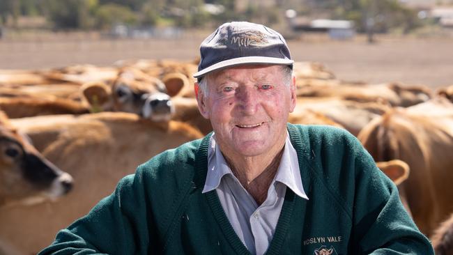 Saturday 22nd March 2025. Photo: Farmer Peter Whitford (91) at his Myponga farm. Picture: Tim Joy