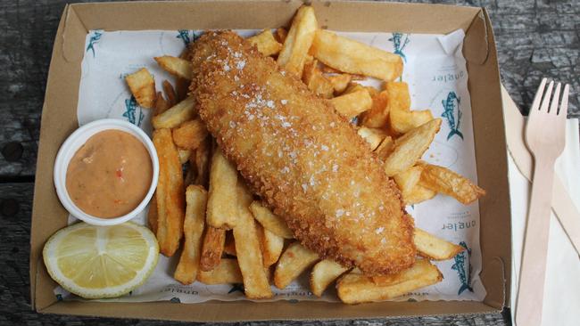 Fish and chips from Angler, Stirling.