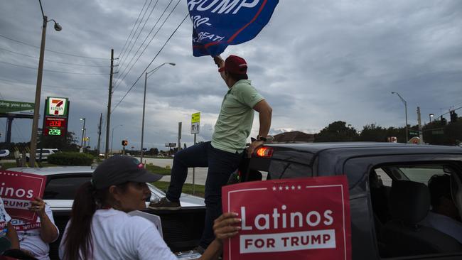 Trump has increased in popularity within the Latino community. Picture: Angus Mordant.