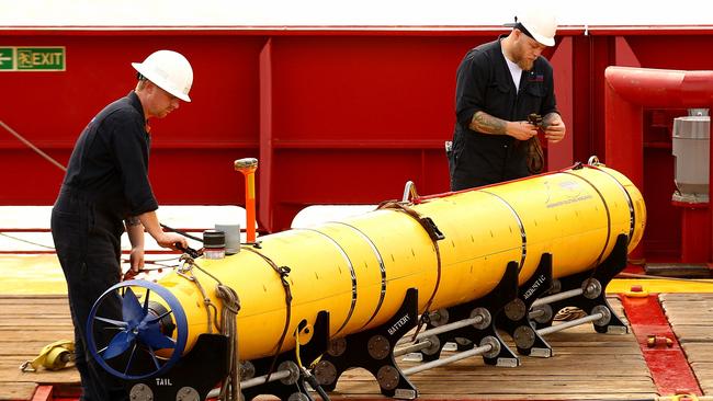 Long and costly ... as the hunt for MH370 continues with undersea probes like the Bluefin (above), the government is bracing to spend millions.