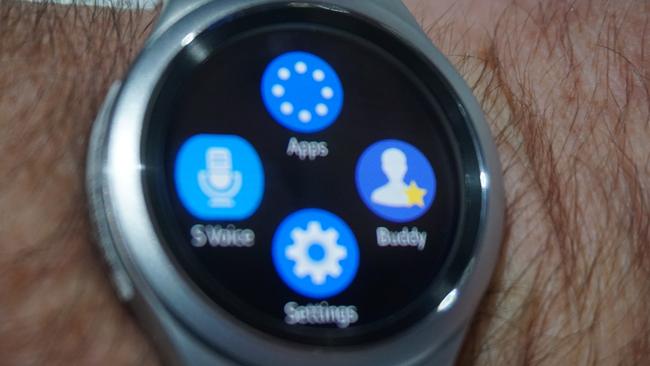 The Samsung Gear S2 smart watch.