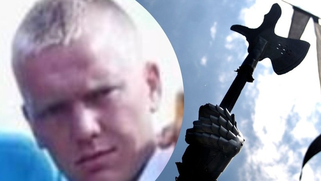 Dwayne Thomas Andrew Watts, 34, pleaded guilty to the murder of his uncle Mark Ireland with a medieval weapon. Picture: Facebook/ File
