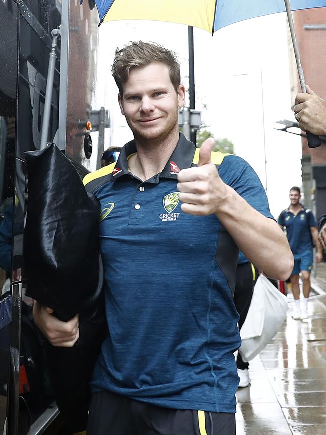 Steve Smith the day after victory. Picture: Getty Images