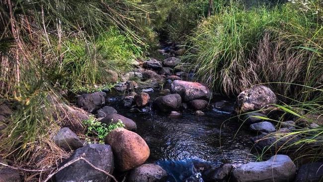 Part of the creek that needs a bridge at the property. Picture: supplied