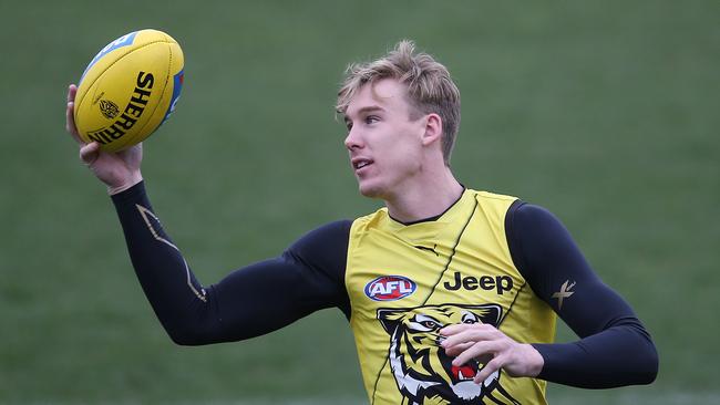 Richmond training at Punt Rd Oval. 25/07/2019.   Richmonds Tom Lynch      .  Pic: Michael Klein