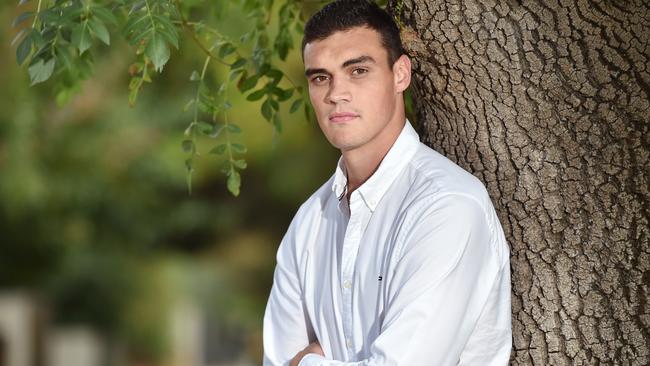 Former West Coast Eagles footballer Patrick Bines suffered a debilitating injury and will receive $500,000 in compensation Picture: NCA NewsWire/Nicki Connolly