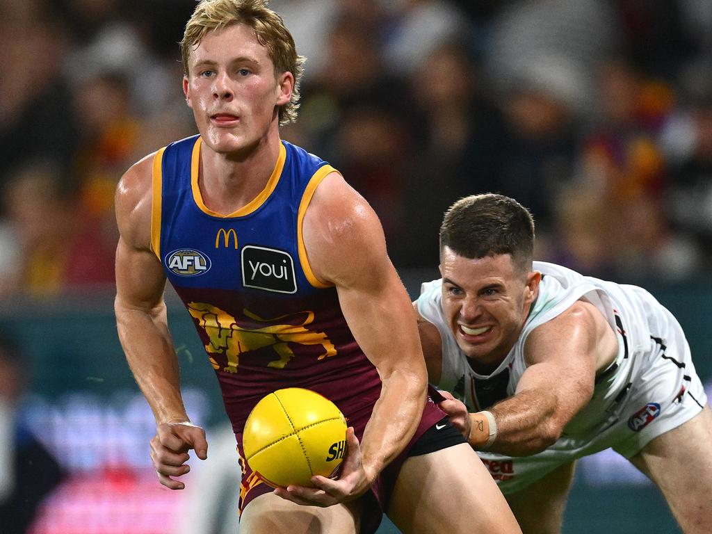 Jaspa Fletcher has enjoyed playing on the half-back line this season. Picture: Quinn Rooney/Getty Images