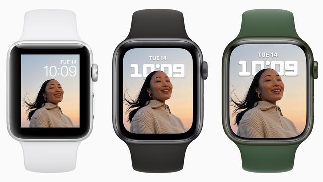 Apple has boosted the size of its smart watch screen this year, making the seventh generation Watch screen much larger than the third.