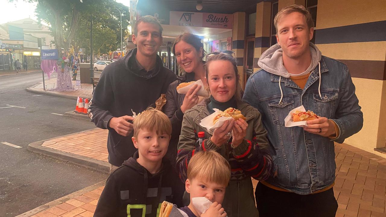 Left to right: Eli Cass, Micahla Leckenby, Christelle Leckenby, Levi Leckenby, Obediah Leckenby, Oliver Leckenby.