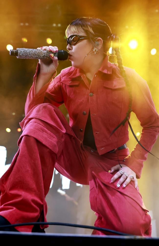 Benee performs at the Mojave Tent during the 2023 Coachella. Picture: Emma McIntyre/Getty Images for Coachella