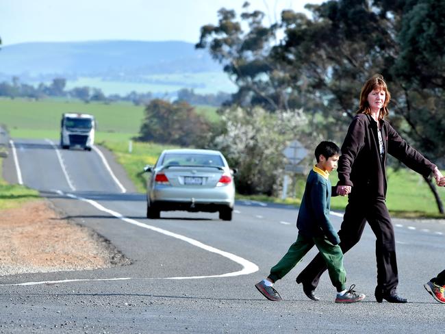 Bacchus Marsh Road connects Geelong with the Melbourne’s western growth corridor. Picture: Jay Town