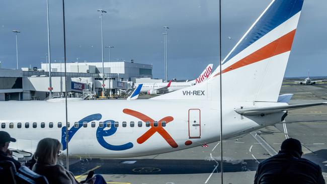 Rex flights are running as normal despite the trading halt. Picture: NewsWire / Jeremy Piper