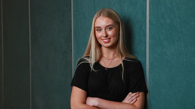 Alexandra Gibb from Hunter Valley Grammar School came first in English. The school jumped almost 20 places this year in the rankings. Picture: Justin Lloyd.