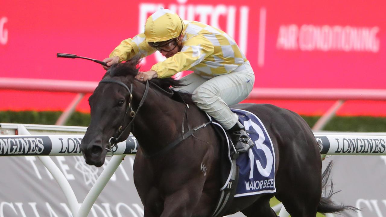 Major Beel proves too good in the Australian Derby. Picture: Jeremy Ng–Getty Images