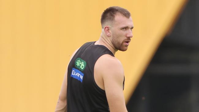 Richmond’s Noah Balta is doing extra sessions and putting in the work this pre-season to win back the trust of his teammate. Picture: David Crosling