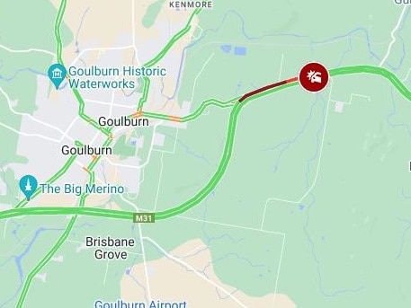 Fatal crash north of Goulburn. Picture Google Maps.JPG