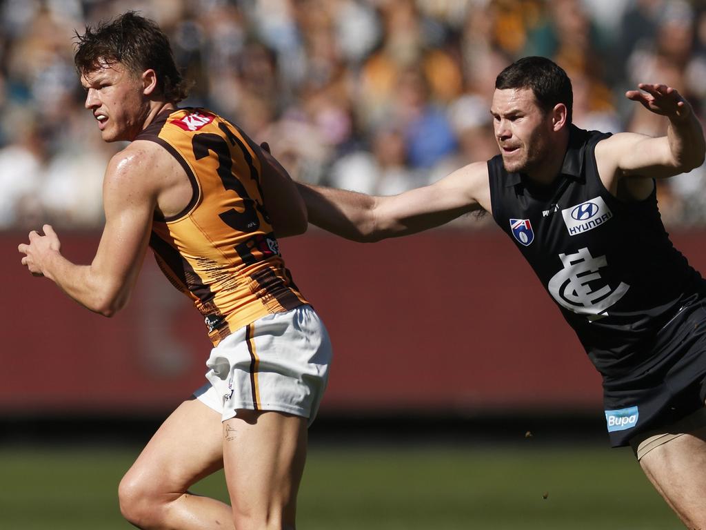 Jack Ginnivan has found his place at Hawthorn. Picture: Daniel Pockett/Getty Images