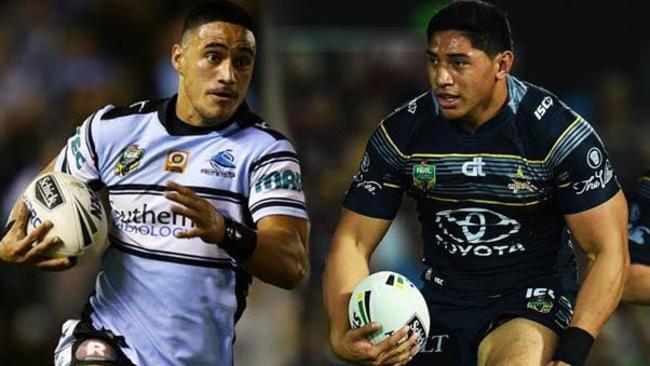 Valentine Holmes and Jason Taumalolo are heading to the United States for NFL trials.